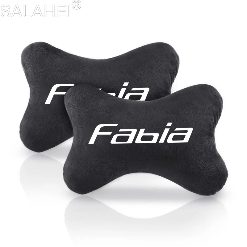 Фото Для Skoda Fabia Octavia Rapid Superb Kodiaq Scala Karoq Citigo Kamiq Roomster Enyaq Автомобильная подушка для головы и шеи, ремень безопасности, наплечник №2