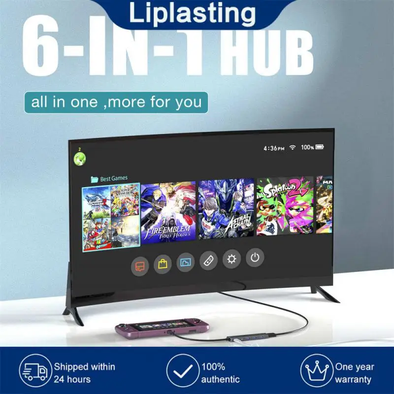 

Usb-концентратор типа c Многофункциональный, 6 в 1, Usb 3,0