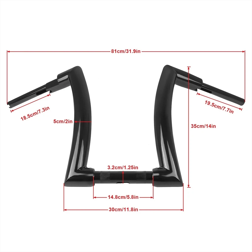 Совместим с рулем Harley Dyna Softail Sportster 48 883 1200 1340 XL883 ➓ Road King Glide 12 &quot14&quot 16&quot