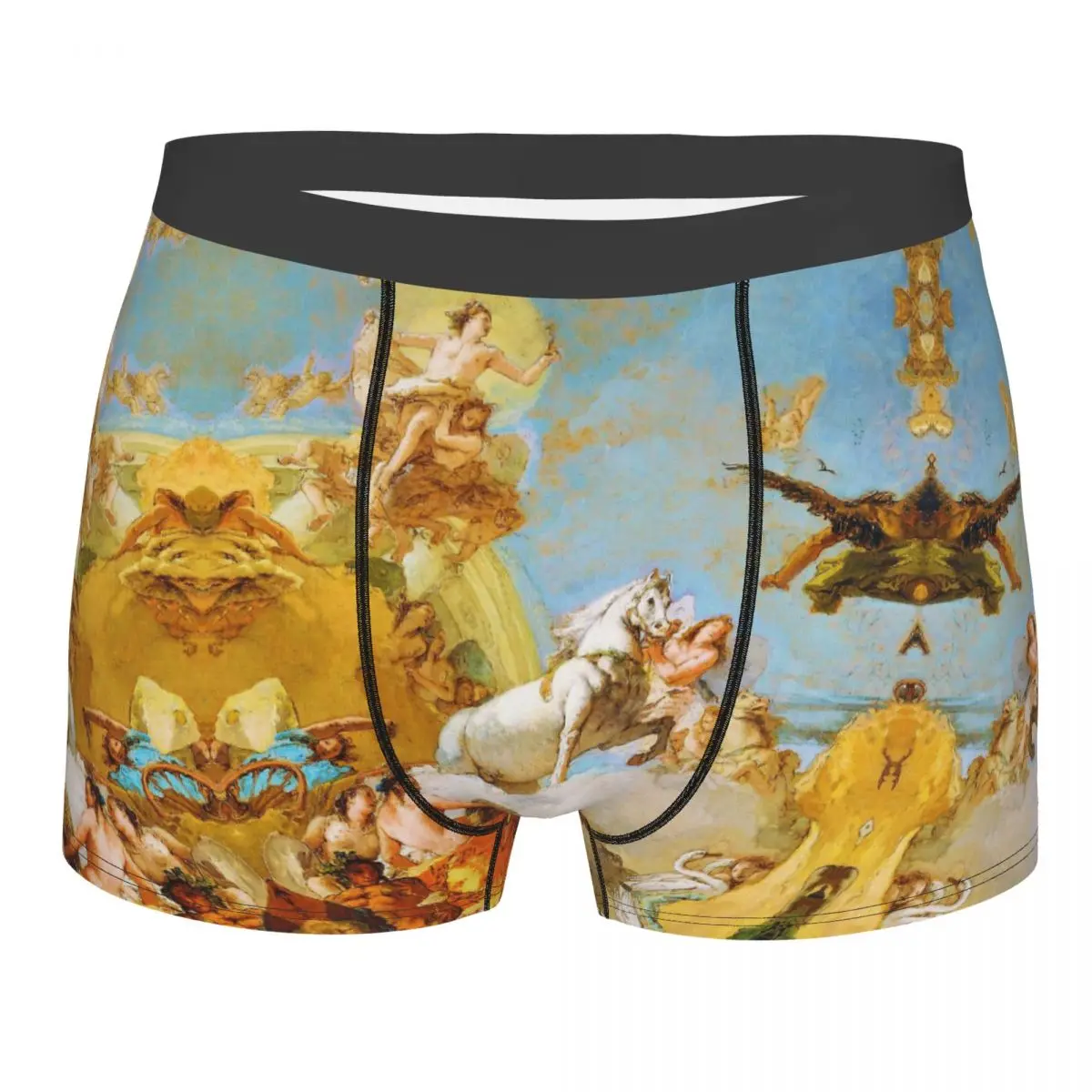 

Renaissance Angels Angel Sky Clouds Horse 18th Century Italy Venice Underpants Cotton Panties Men's Underwear Print Boxer Briefs