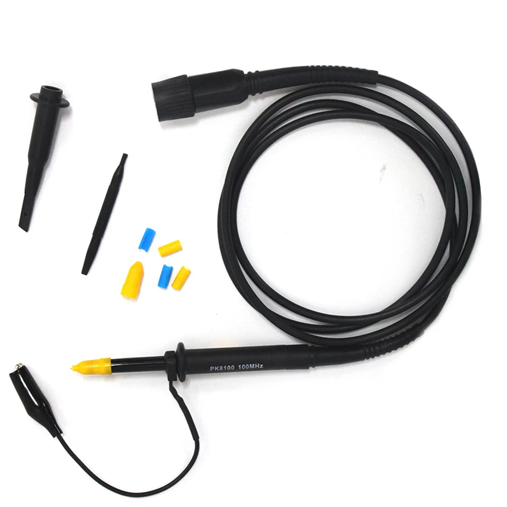 

1 Pcs Probe For Digital Oscilloscope Attenuator 1X 10X Measuring Probes Cord Cable Wire 1 2 Channels PK8100 100MHz 300V