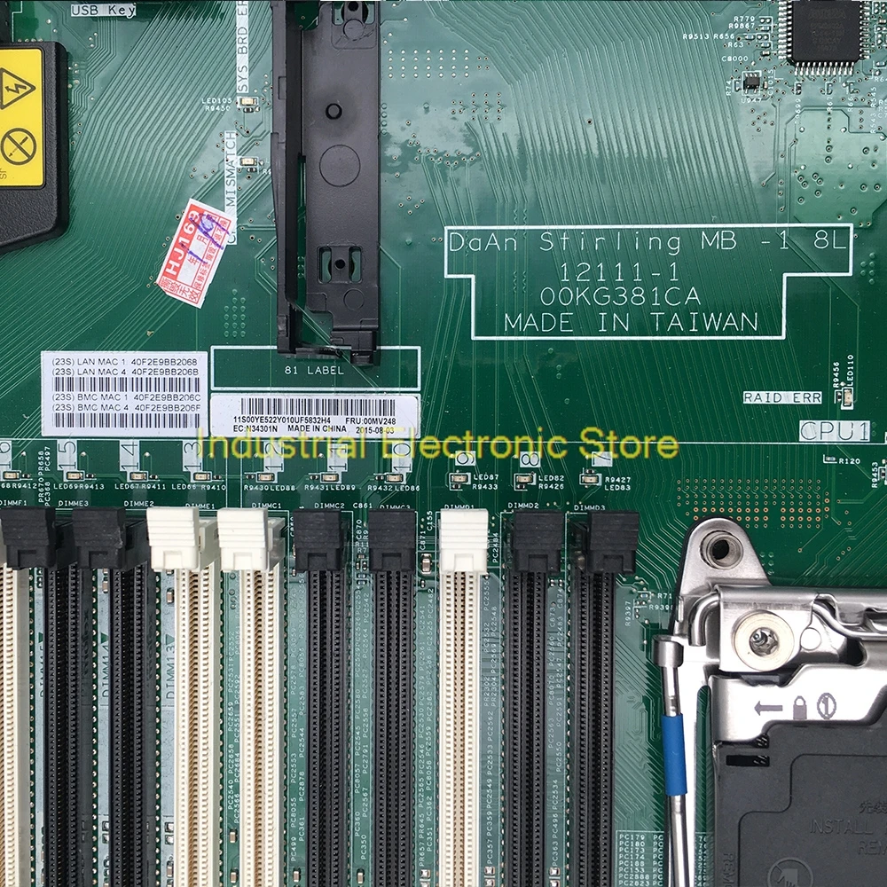 Материнская плата для сервера IBM X3550 M5 00MV248 00MV379 00KF62 9 поддержка E5-2011 V3 V4 CPU