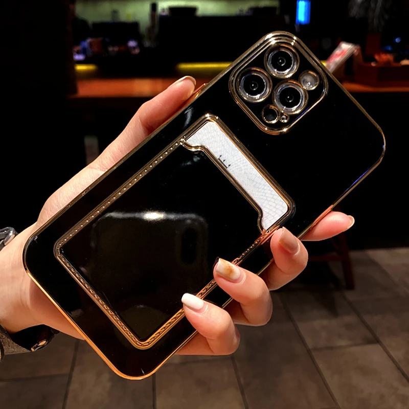 Роскошный мягкий пластиковый чехол с покрытием для iPhone 13 12 11 Pro Max XS XR X R 8 7 Plus SE 2020