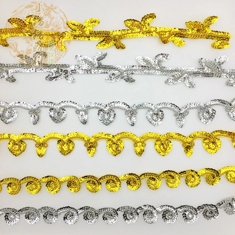 

Sequins, long lace, stage performances, costumes, opera, ethnic accessories, handmade DIY beads, long lace flowers