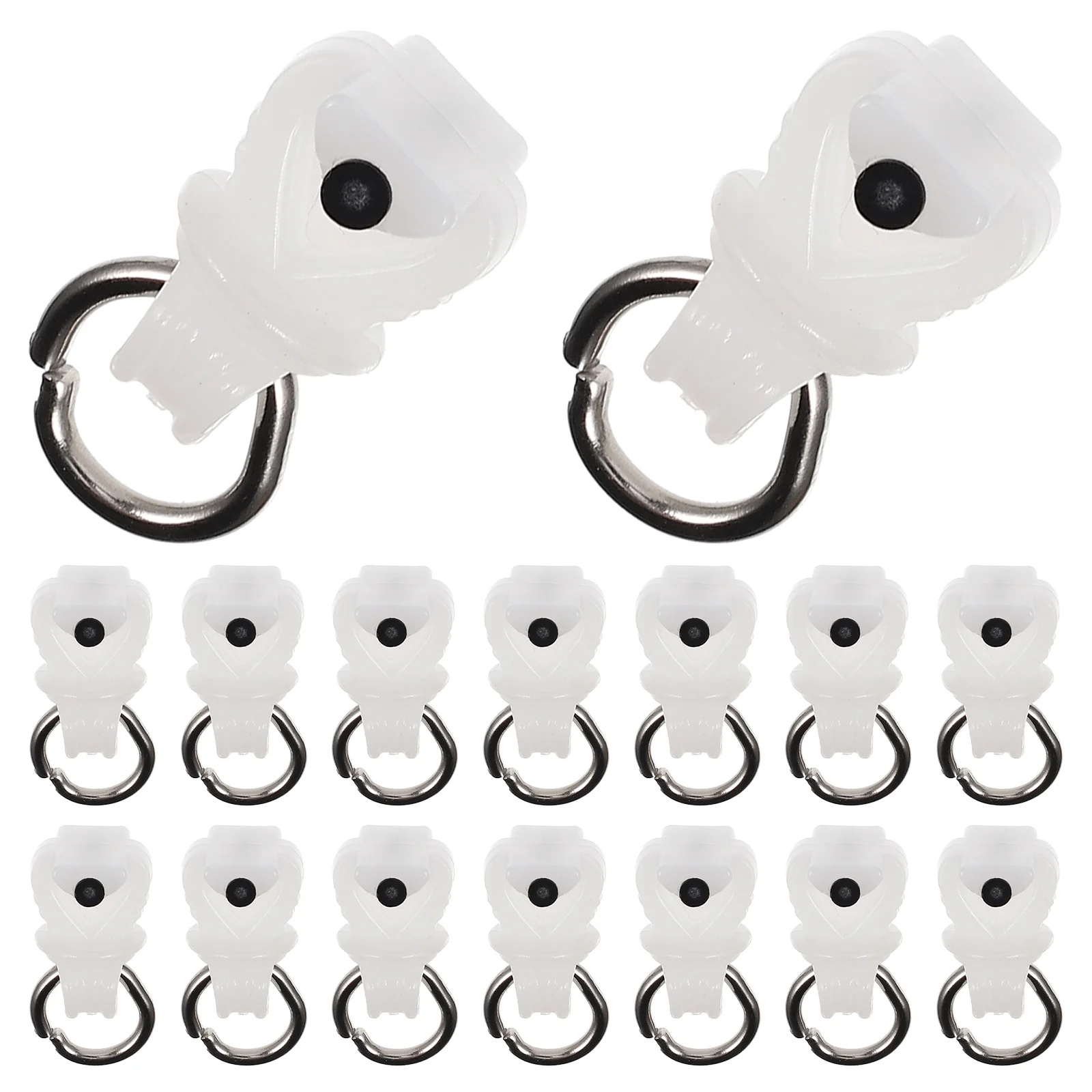 

100 Pcs Curtain Pulley Curtain Rollers Curtain Track Runner Mute Curtain Wheel Metal Curtain Track Glider Hook