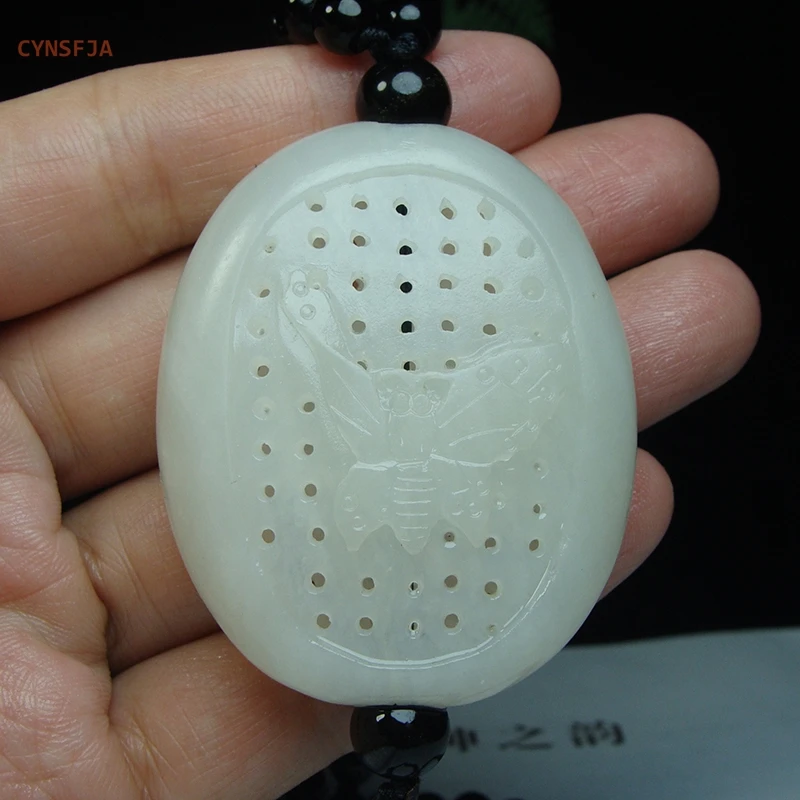 Новинка настоящий редкий Сертифицированный натуральный гетянь нефрит CYNSFJA