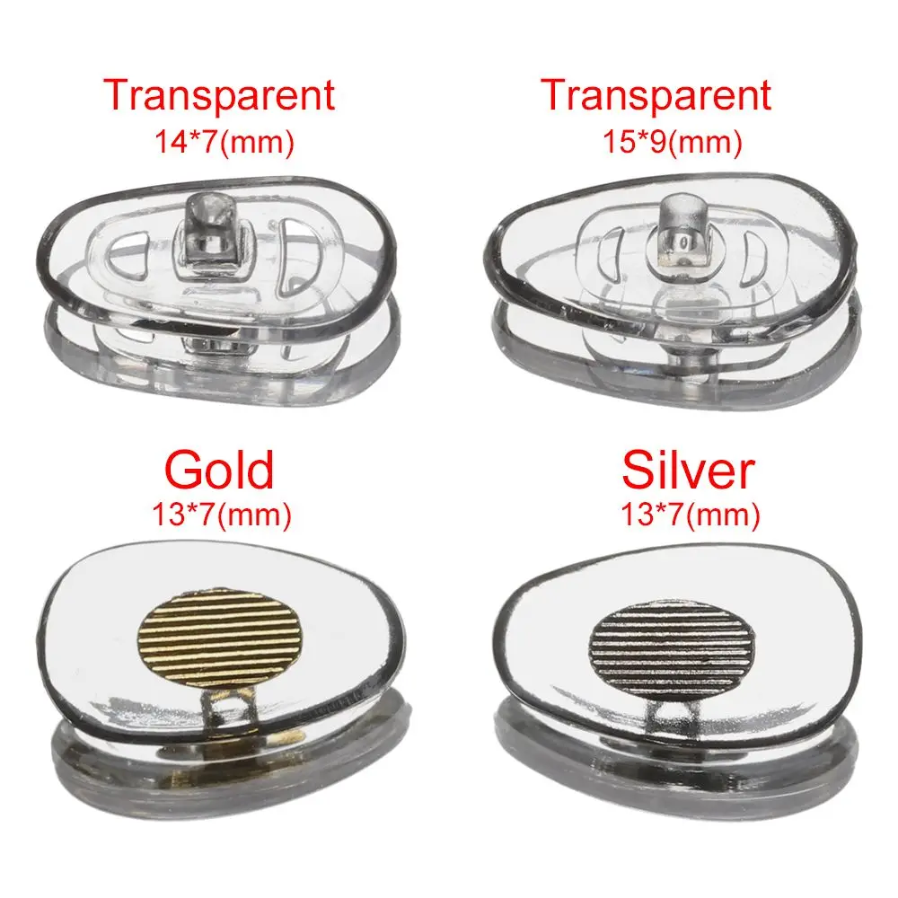 Силиконовые насадки S/L на нос с винтом фиксатор для очков солнцезащитных