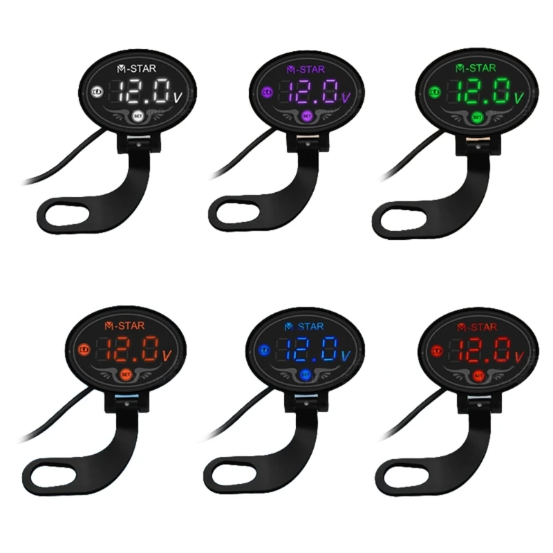 

DC 9V-24V Digital Voltage Panel Meter Motorcycle Accessories Voltmeter Gauge
