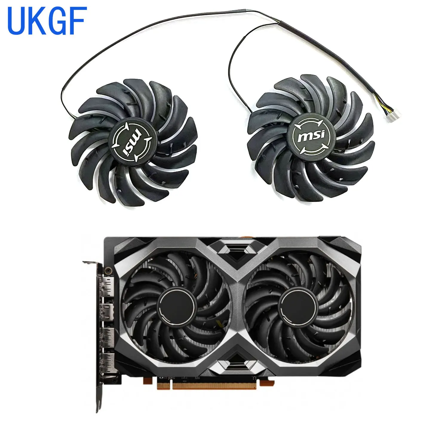 Совершенно новый вентилятор графического процессора 85 мм 4PIN PLD09210S12HH RX6600XT для