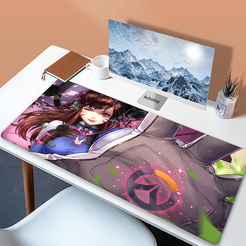 

Игровой коврик для мыши Overwatch D.VA, большой коврик для мыши, игровой коврик для мыши XXL 900x40 0 мм, коврик для мыши, большие коврики, игровой коврик ...