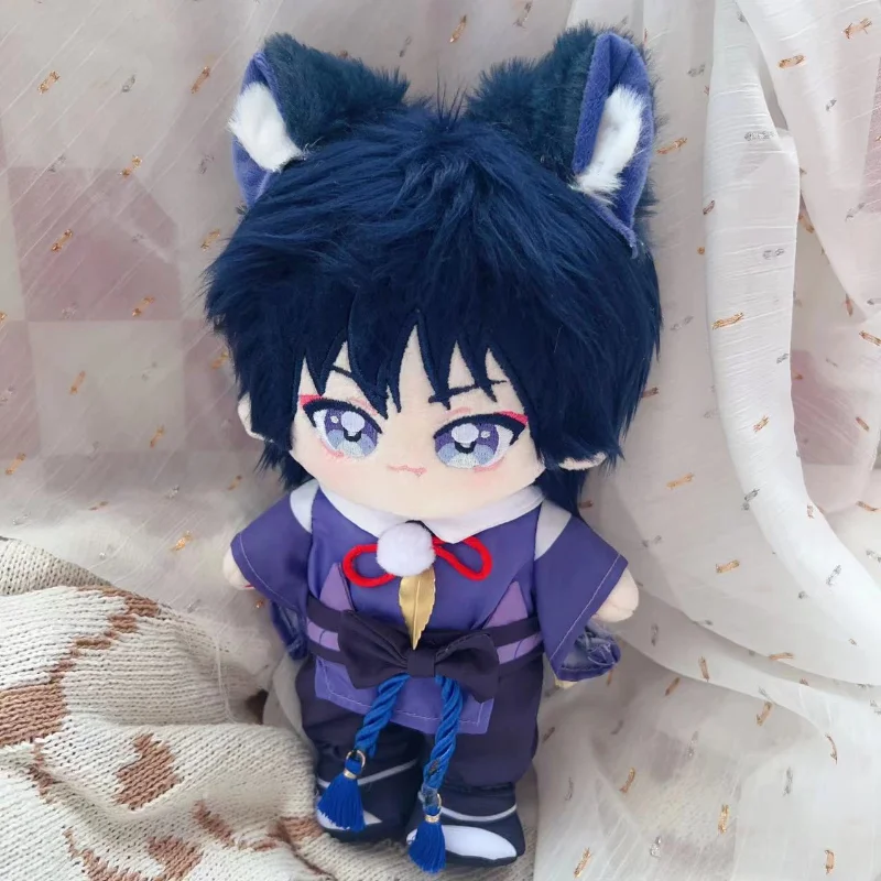 

Аниме Genshin Impact Wanderer 20 см, милая кошка, плюшевые хлопковые куклы, игрушка для тела, сменная одежда, наряд, наряд, плюшевый подарок