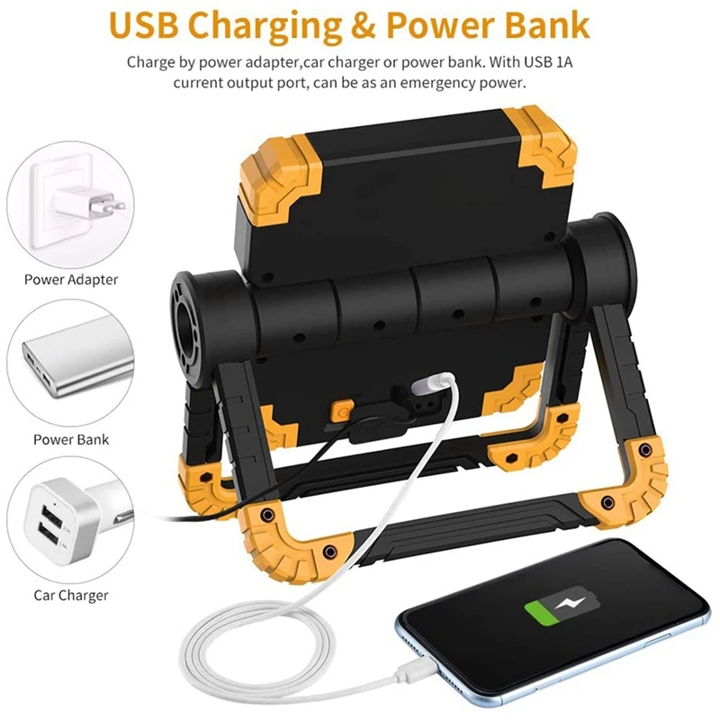 Акция! Светодиодный рабочий светильник перезаряжаемая Портативная Складная