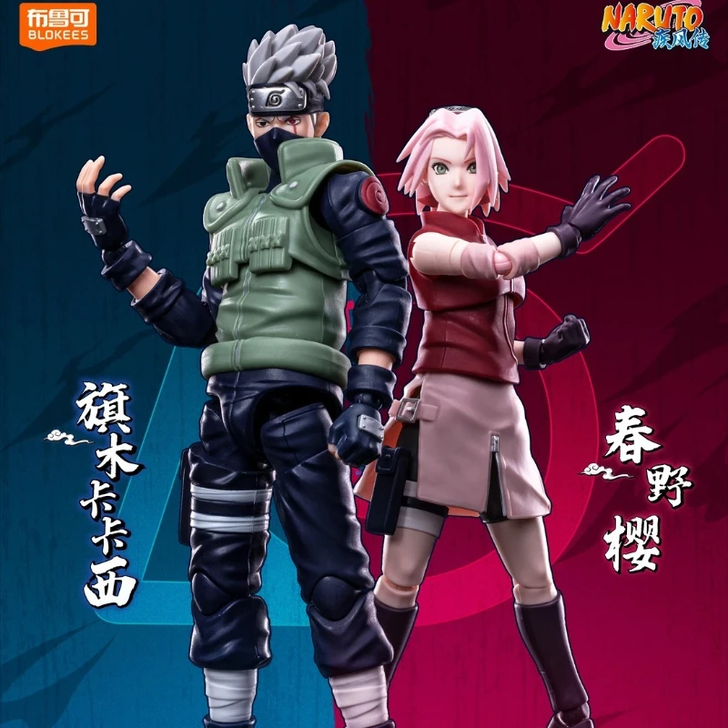 Фото Конструктор BLOKEES NARUTO: Серия «Мастер-версия» — Харуно Сакура, Хатаке Какаши. Сборная модель-игрушка, коллекционный сувенир, подарок. №1