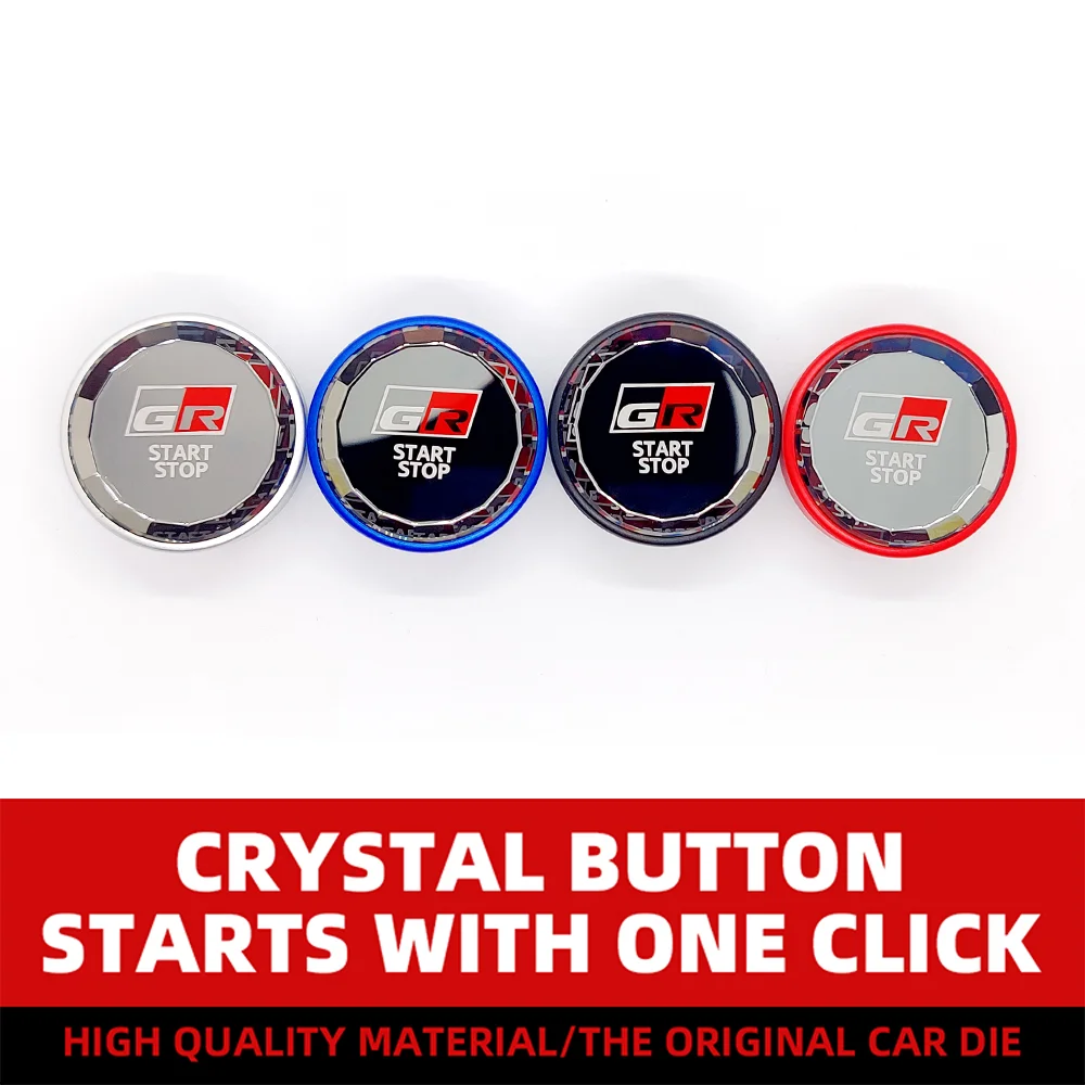 

Car Engine START STOP Button Replace Cover Crystal ABS START Switch for TOYOTA GR 2019-2021 COROLLA Auto Accessories Decoration