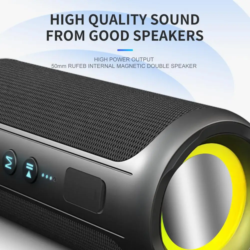 Wireless Speaker High Fidelity Surround Sound Effect Subwoofer IPX5 Waterproof Bluetooth-compatible5.1 Stereo Box Camping