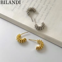bilandi 925%c2%a0silver%c2%a0needle small stud earrings simply design geometric high quality brass earrings for women gift