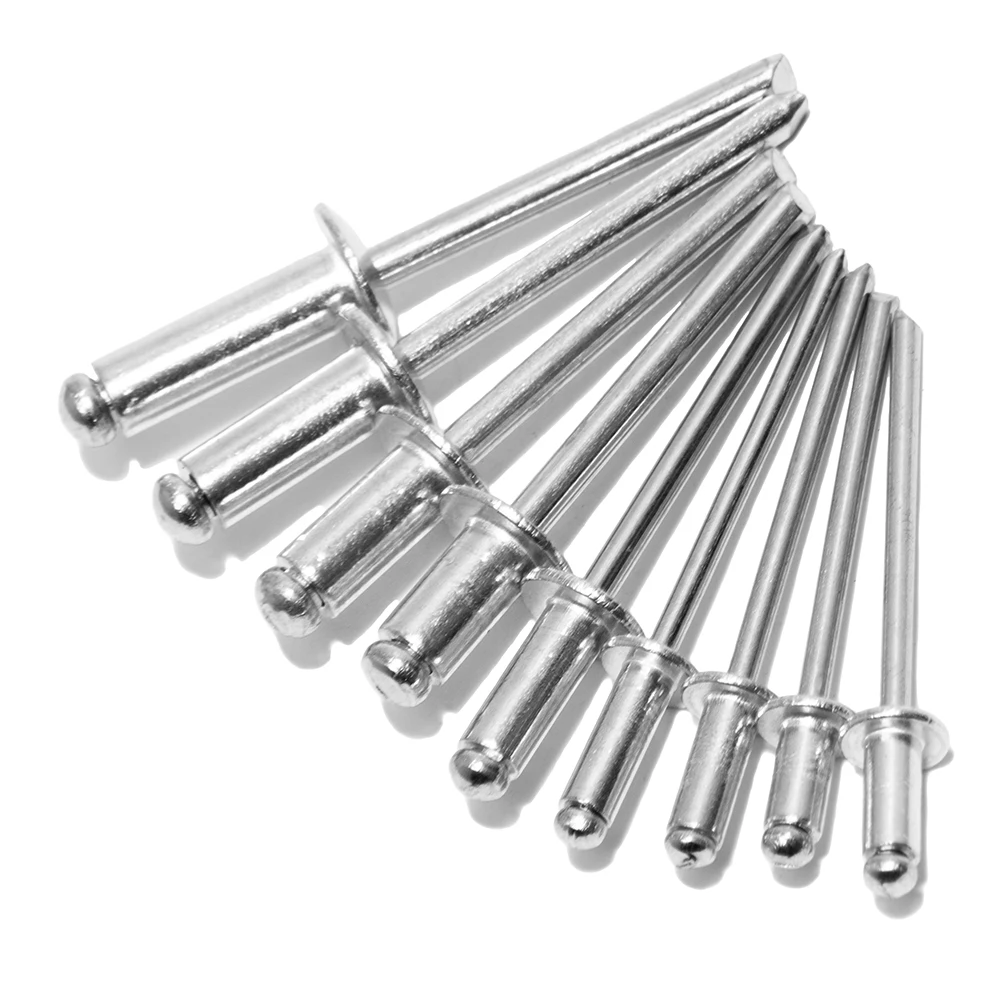 

25 шт., алюминиевые заклепки 3/16x1-1/4 дюйма, 4,8x32 мм, 25 шт. в упаковке (серебристый)
