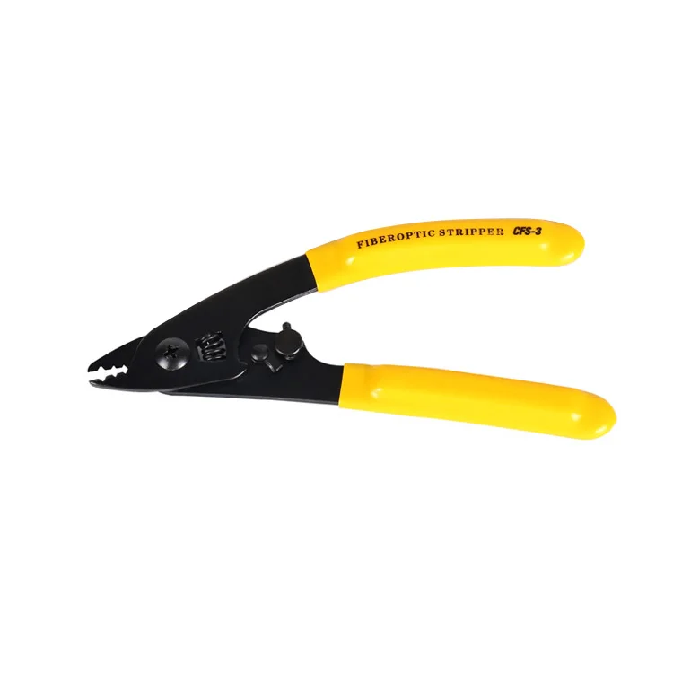 

Fiber Optic Stripper 3 Holes CFS-3 For 125μm 250μm Cladding Peel Off Tool V-shaped Double-nose Pliers Durable Practical Useful