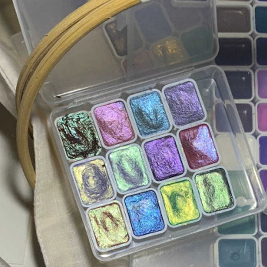 Акварельная краска 12 цветов