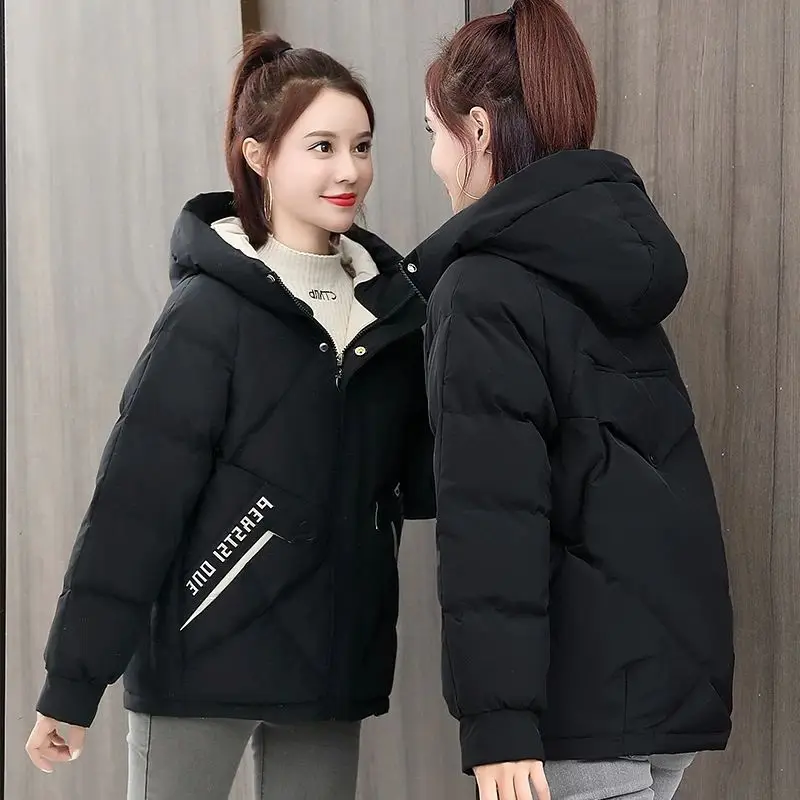 Women's Winter Coat Mid-length Hooded Padded Jacket Warmth Parka Jacket Long Sleeve Top Free Shipping Cheap Wholesale Plus Size