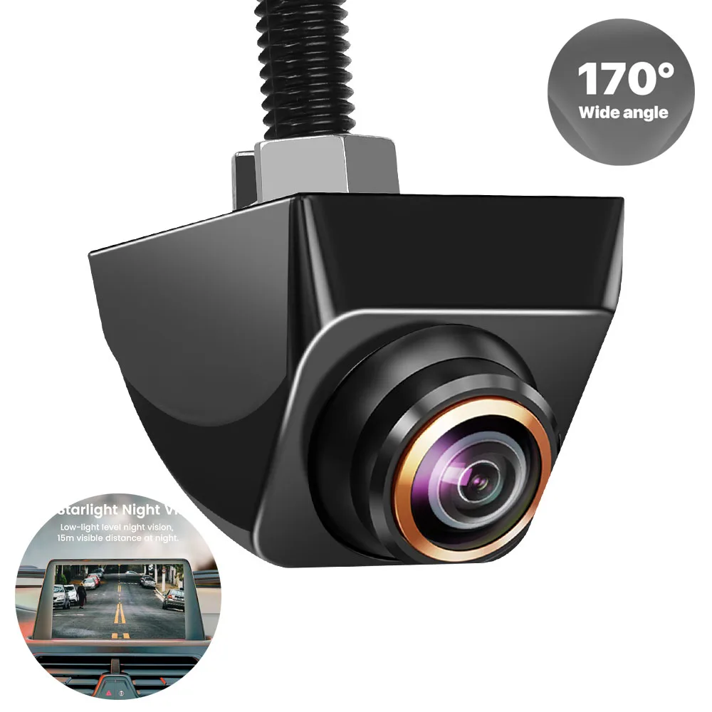 

Автомобильная камера заднего вида с углом обзора 170 °, объектив «рыбий глаз», AHD, CVBS, 1920x108, 0P/720P, Full HD, ночное видение, передние камеры заднего в...