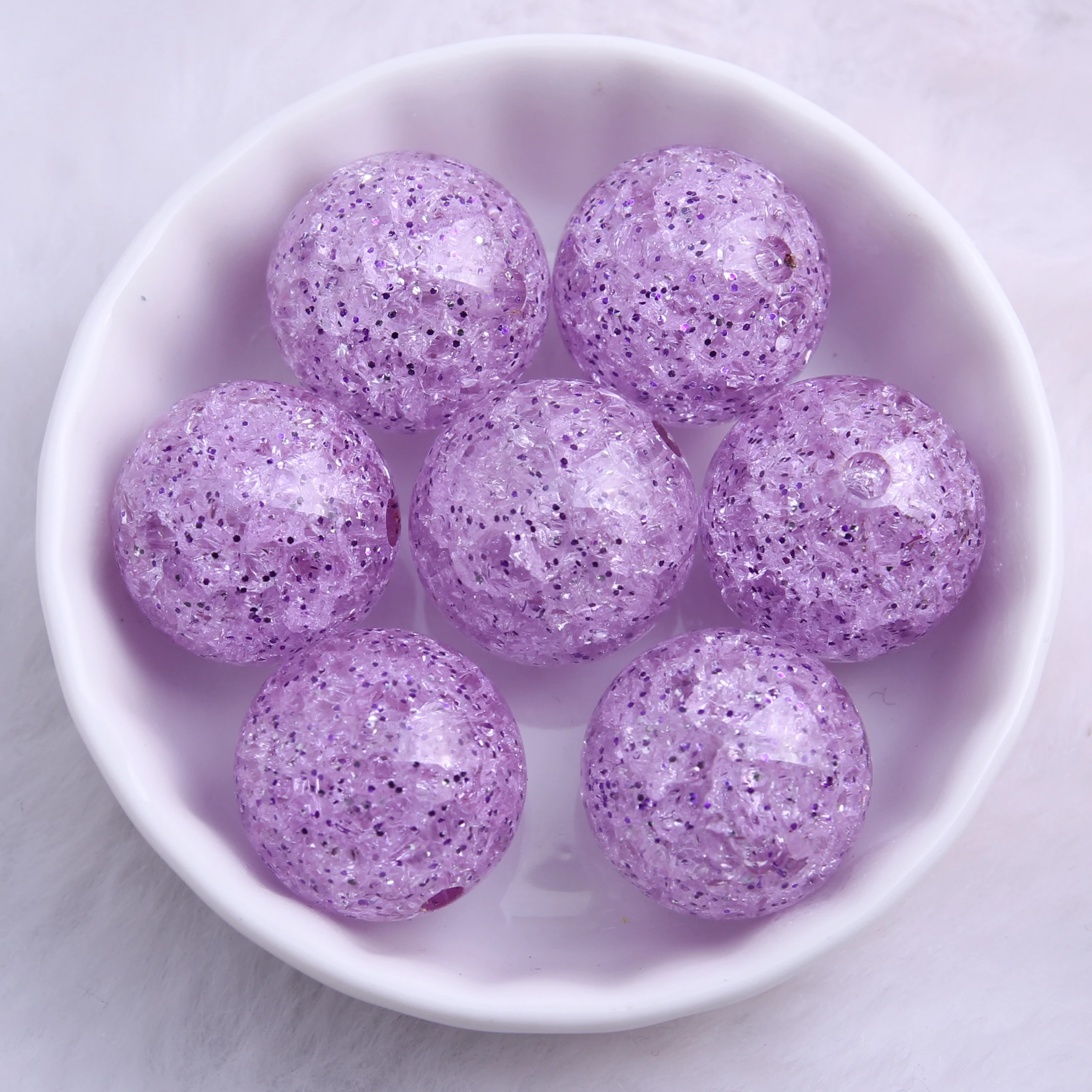 Оптовая продажа недорогие акриловые блестящие бусины OYKZA на заказ для детского