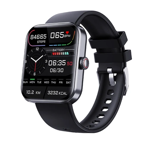 Умные часы F57L для мужчин и женщин, спортивные Смарт-часы с функцией измерения уровня сахара в крови и кислорода, с экраном 1,91 дюйма и мониторингом температуры тела