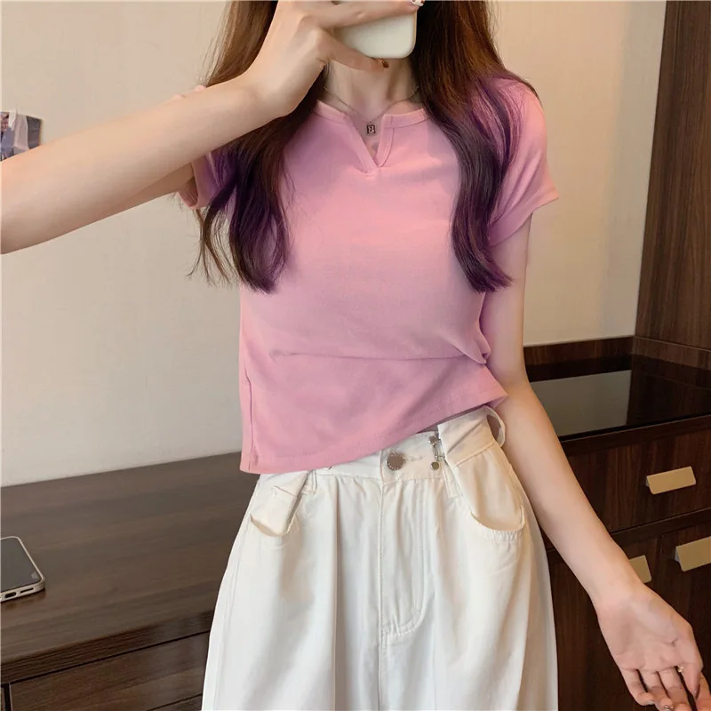 

Women's Summer Maternity T-Shirt Short Sleeve one