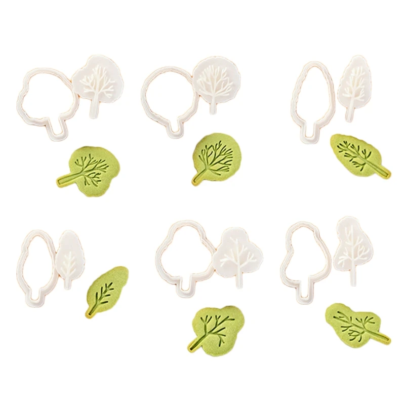 

6 Pcs DIY Cake Baking Decoration Forest Trees Shape Cake Decoration Home Gift