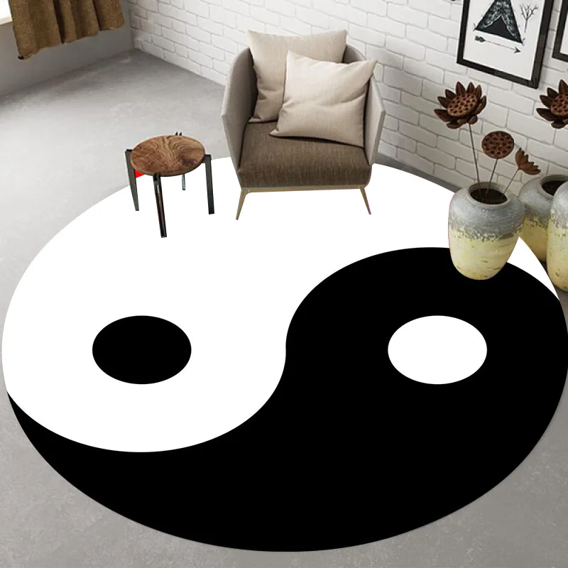 

Tai Chi Round Carpet living Room Bedroom Rug Carpet for Living Room 3d children round rug Decorative Bedside Mat