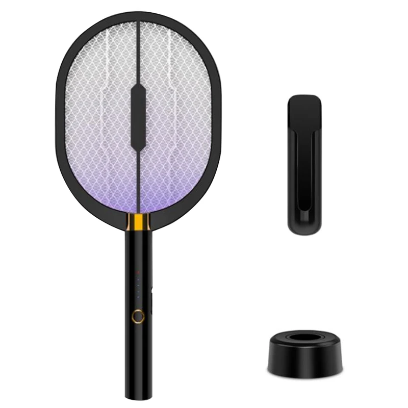 

Перезаряжаемая через USB 2 в 1 Электрическая мухобойка, Электрическая мухобойка для дома и улицы, мухобойка