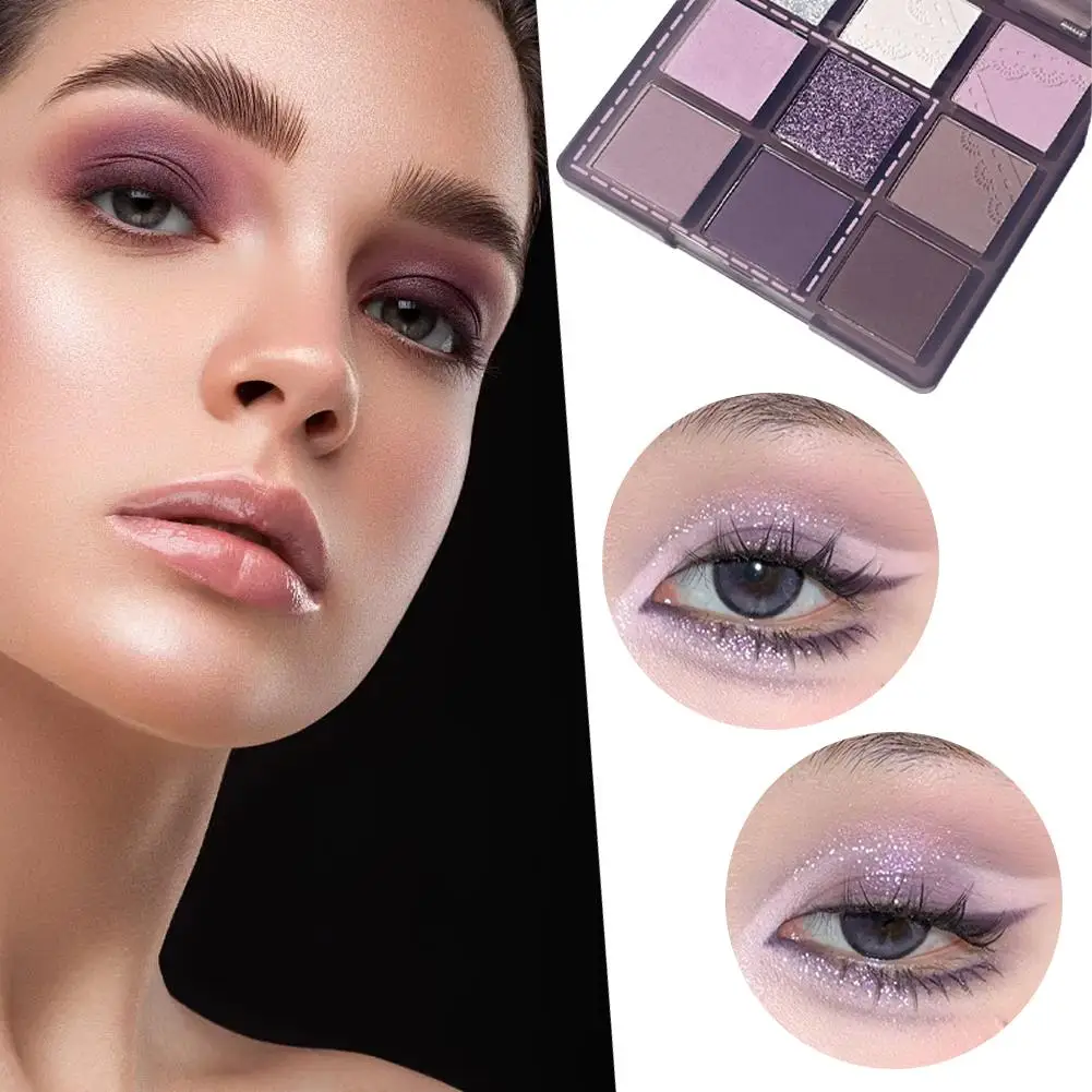 

Dream Girl Eyeshadow Palette Punk Smokey Purple Lace Korean Shimmer Tone Shadow Women Eye Cool Make-up Highlights Matte Cos X0L6