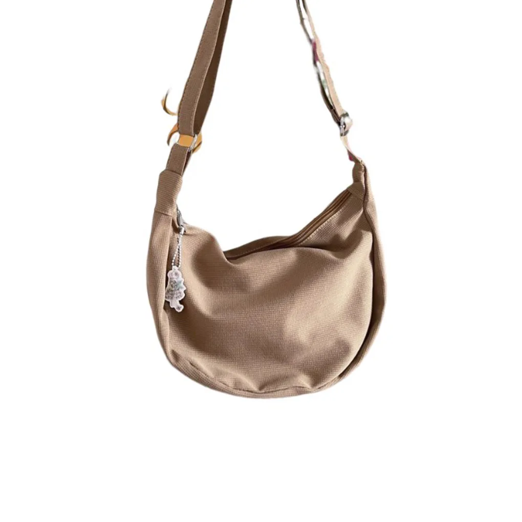 

Woman Nylon Shoulder Bag Storage Tote Travel Zipper Crossbody Large Capacity Handbag Fashion Portable Messenger Bags