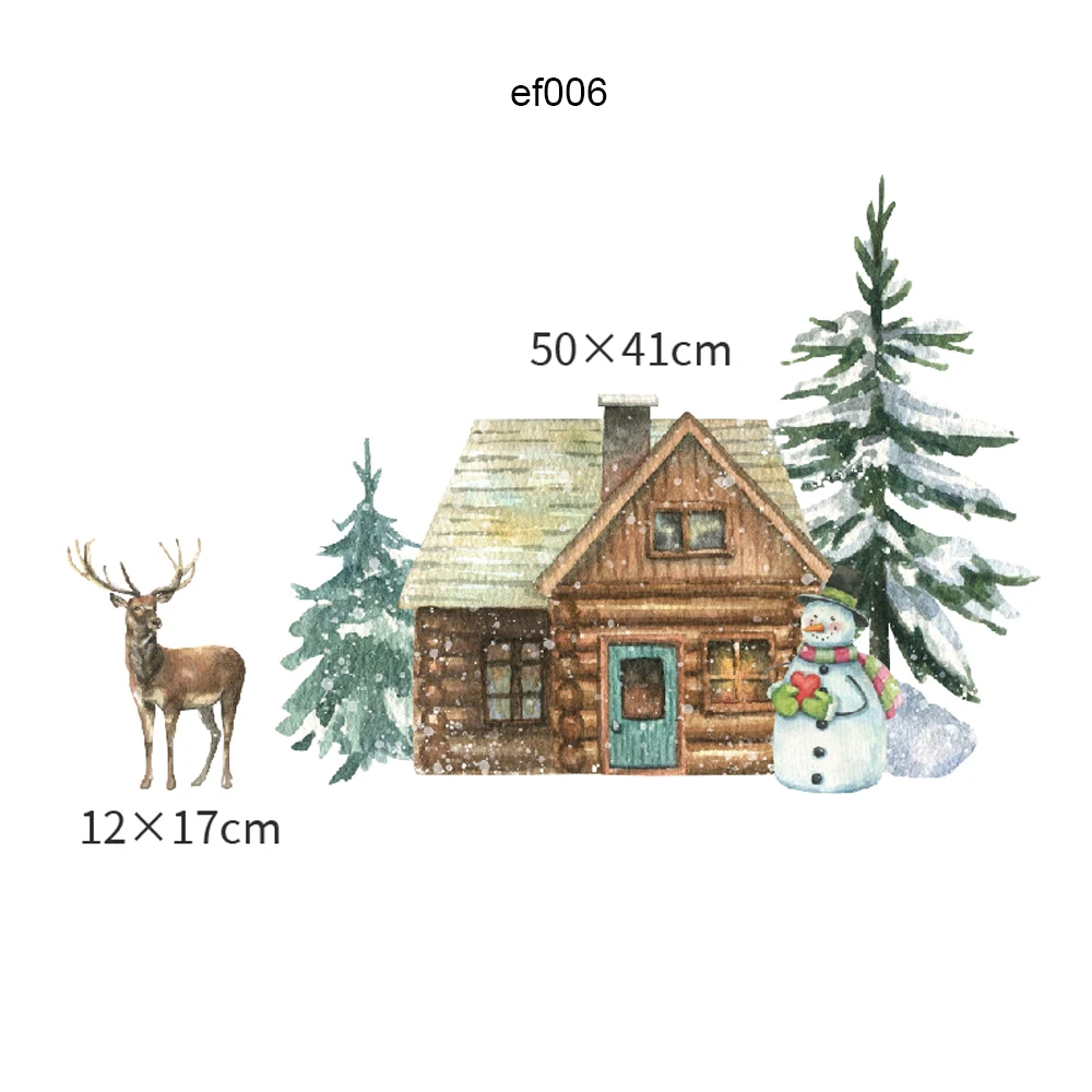 

Рождественские наклейки на окна ПВХ