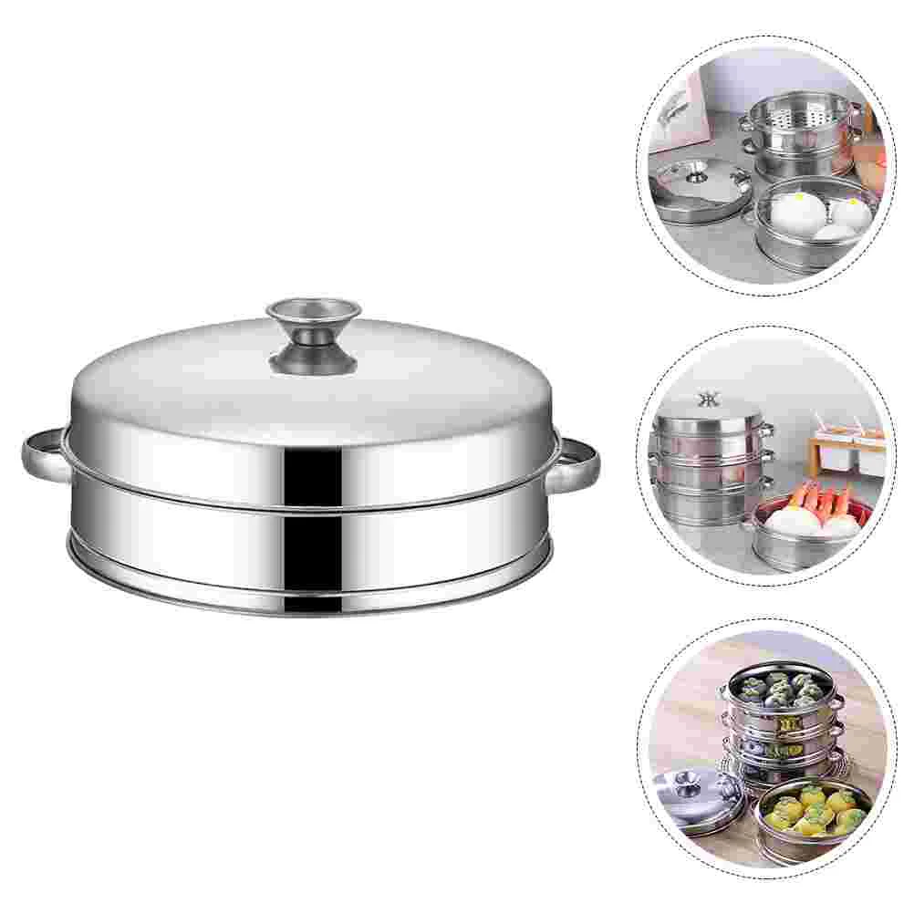 

Steamer Basket Food Pot Metal Cooking Steaming Vegetable Kitchen Dim Sum Dumpling Steam Insert Chinese Cookware Cooker Steel