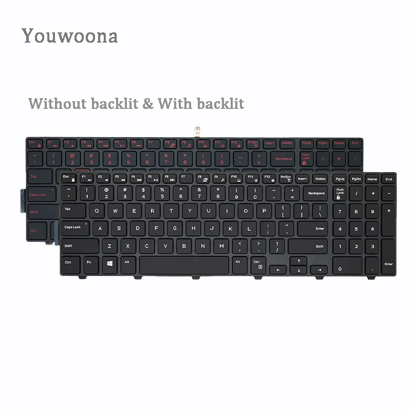 

New Laptop Keyboard For Dell 15 3541 3542 5542 5543 5545 5547 3549 3543 3558 3559 5541 7748 P51F P39F 3548 15MR-1528