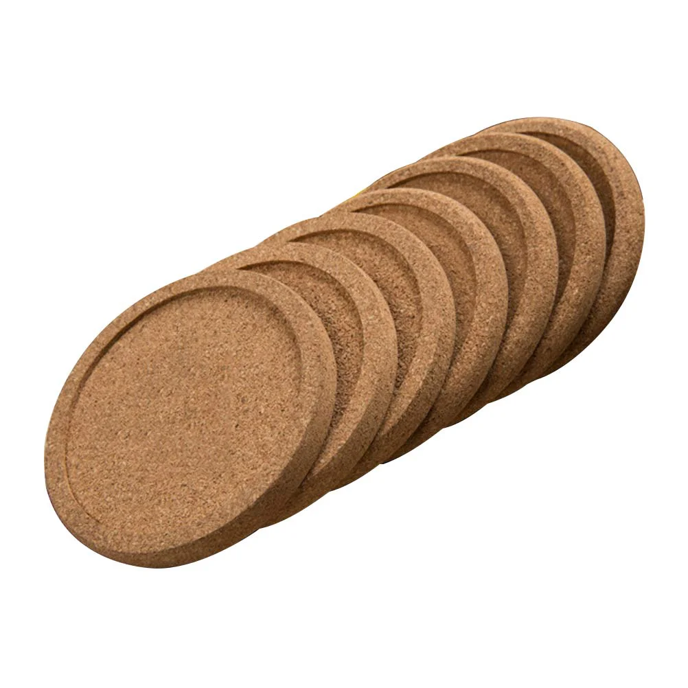 

12 Pcs Dishes Coaster Dining Mat Lavender Plants Live Cork Table Placemat Coasters Holiday Coaster