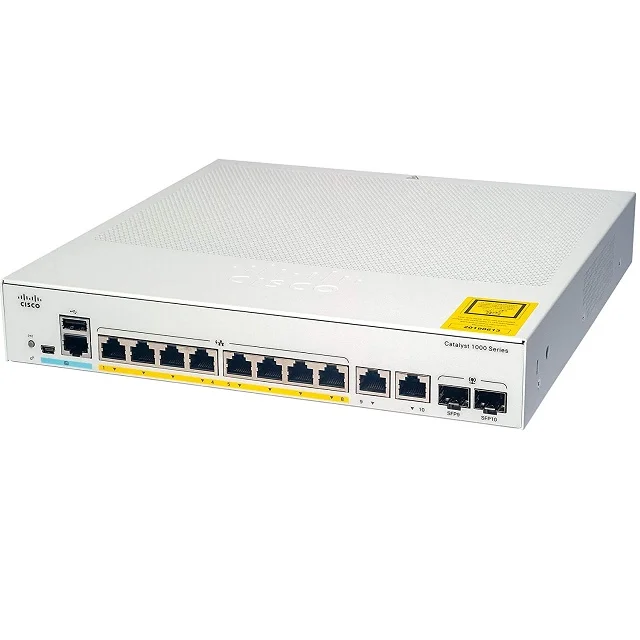 

C1000-8T-2G-L Ca Talyst 1000 Series 8 Port GE 2x1G SFP Network Switch