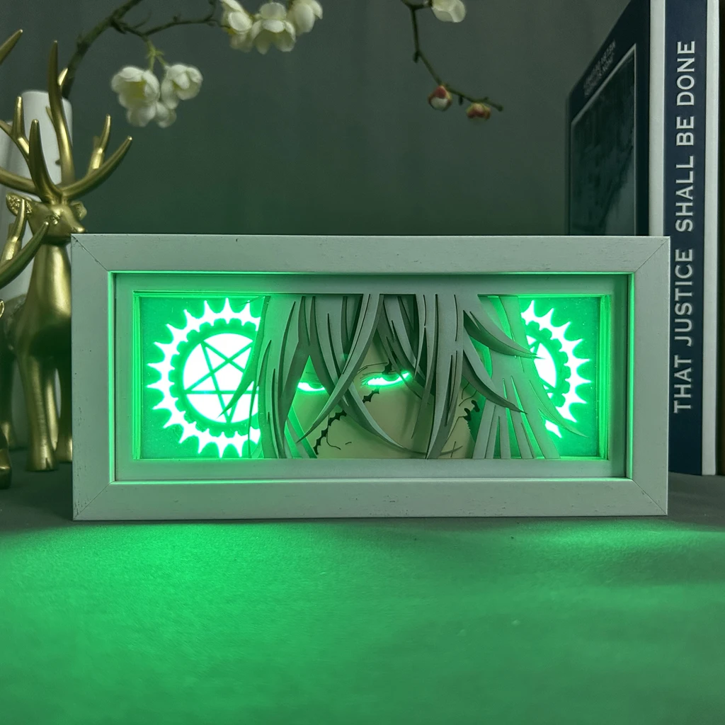 

Лампа для гробола в виде черного Батлера для декоративного освещения, 3d Настольная лампа «сделай сам» для вырезания бумаги манги, Прямая поставка