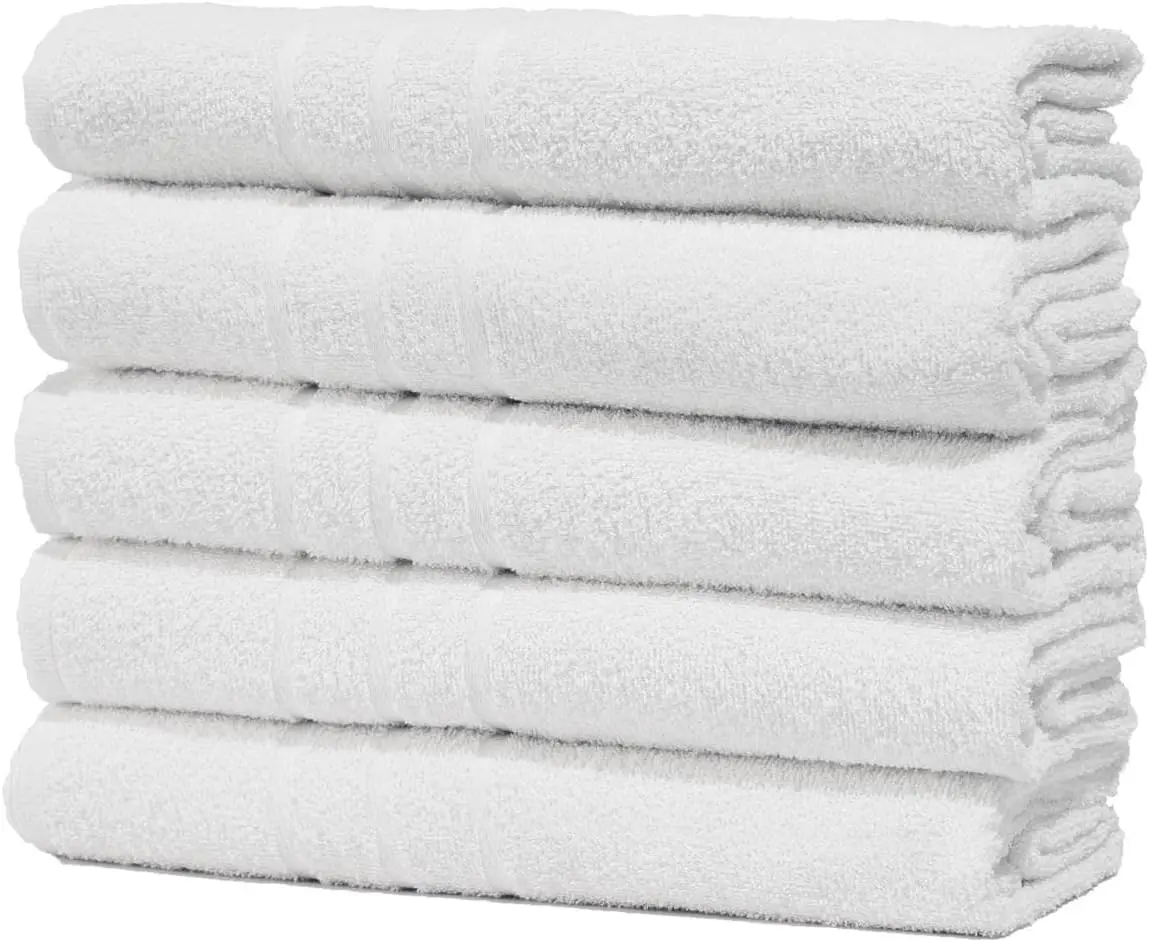 

Kit Com 5 Toalhas de Banho para Hotel Alta Absorção 70x130cm - Profissional Prata -