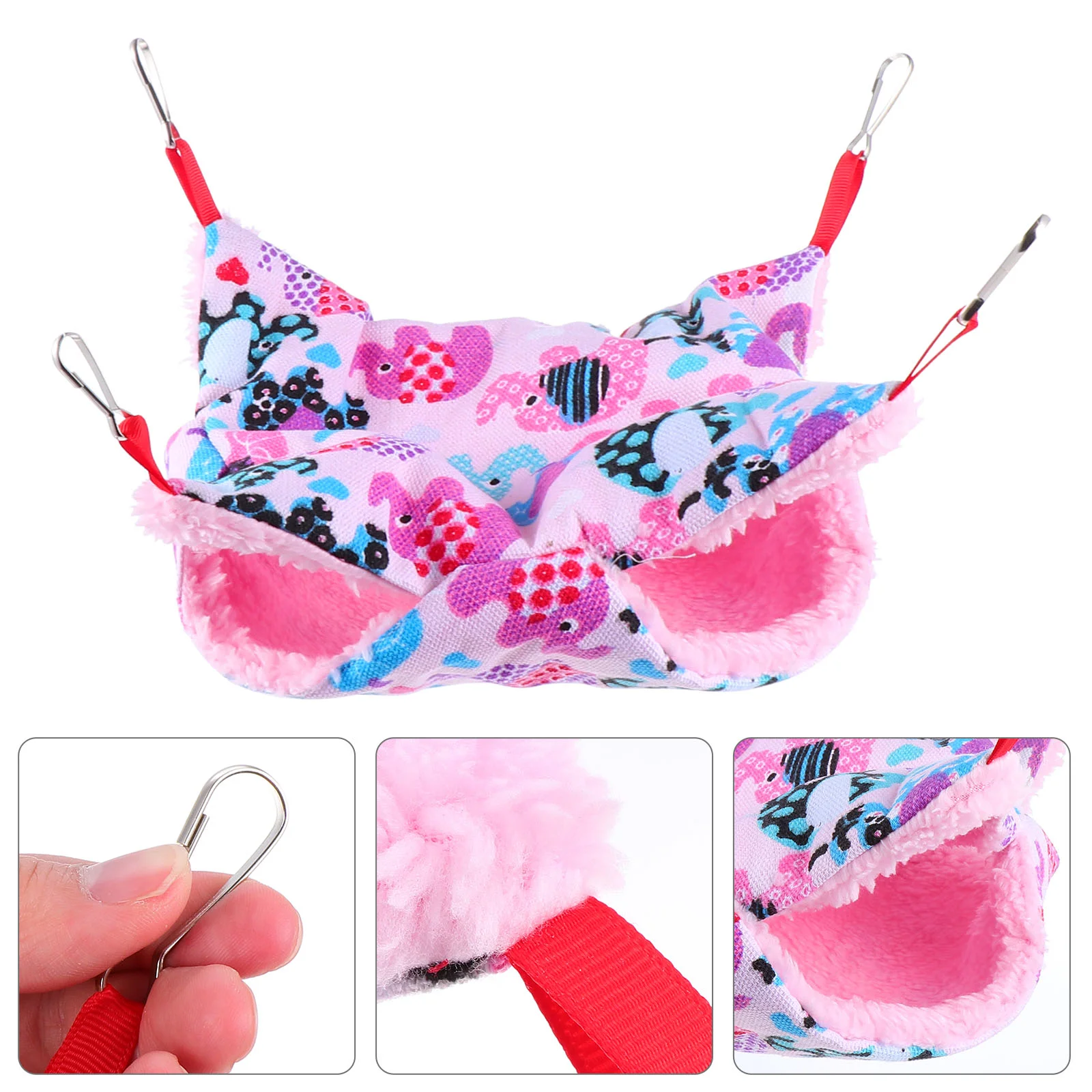 

Hammock Hamster Bed Cartoon Petsugar Plush Glider Hanging Bunkbed Rat Small Swinghanmmock Pouch Toy Mat Ferret Warm Ainimal