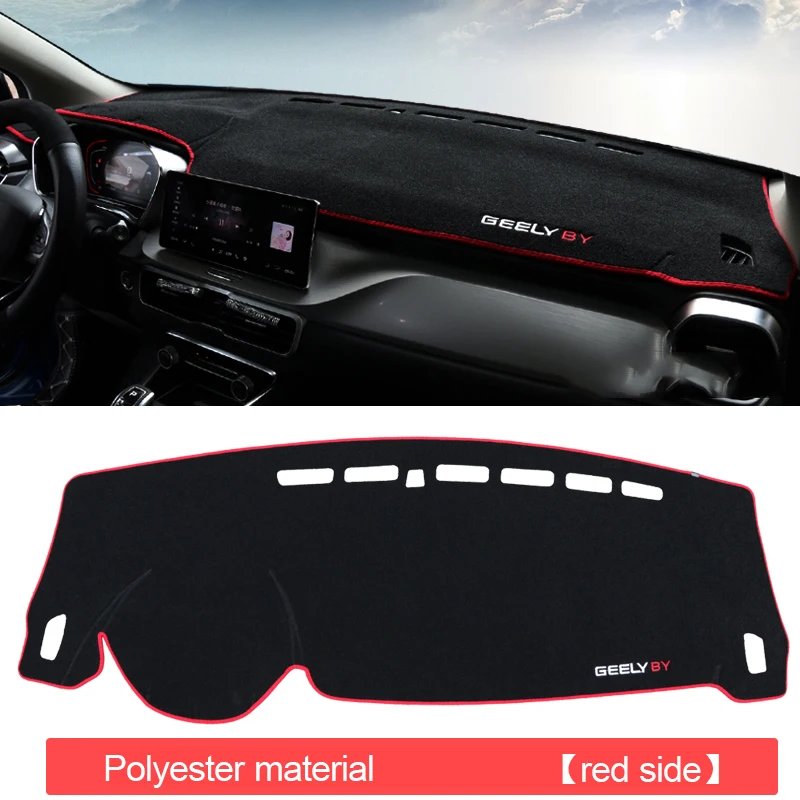 

Для Geely Coolray 2018 2019 2020 2021 2022 2023 чехол на приборную панель автомобиля, избегайте световых накладок, солнцезащитный козырек, чехол с защитой от УФ-лучей, нескользящие ковры