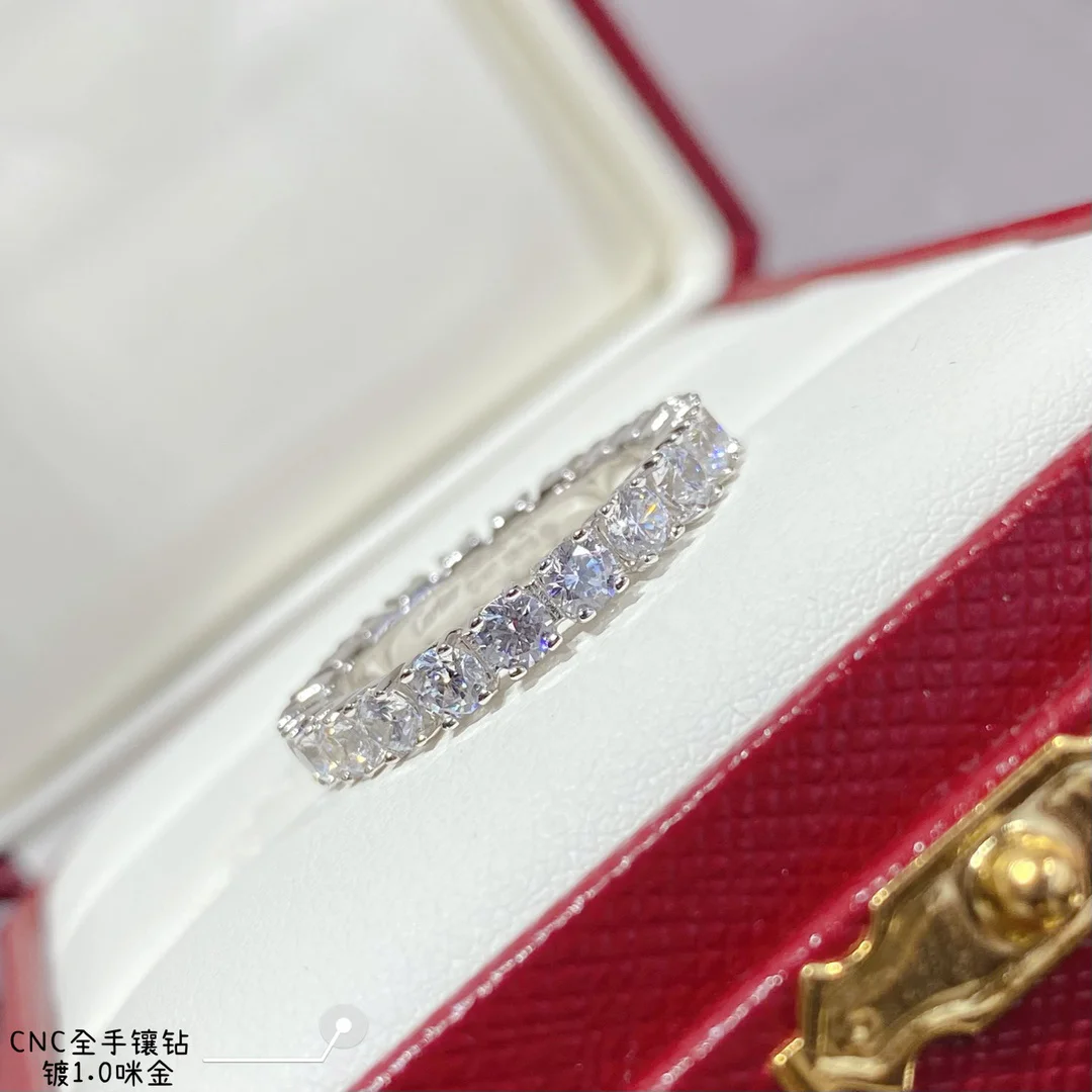 

NEW IN2023 Hot Fashion All-match Banquet Diamond Imitation Diamond Ring Versatile Fashion Banquet Party