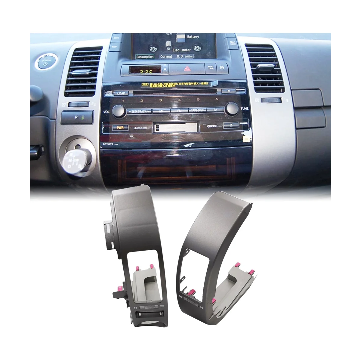 

Center Inner A/C Air Conditioner Dash Air Vent Trim Replace for Toyota Prius 2004-2009 Accessories 55680-47020