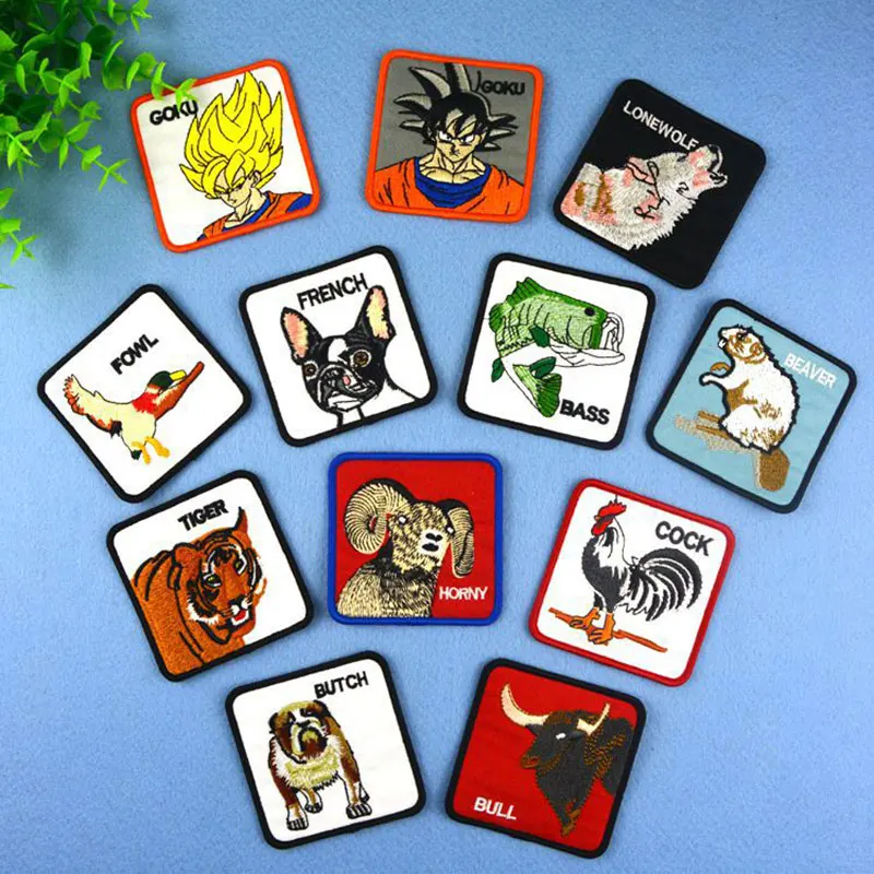 

Cute Children Cartoon Clothing Patch Small Animal Anime Patch Custom Iron on Transfers for Clothing Iron on Patches Embroidery