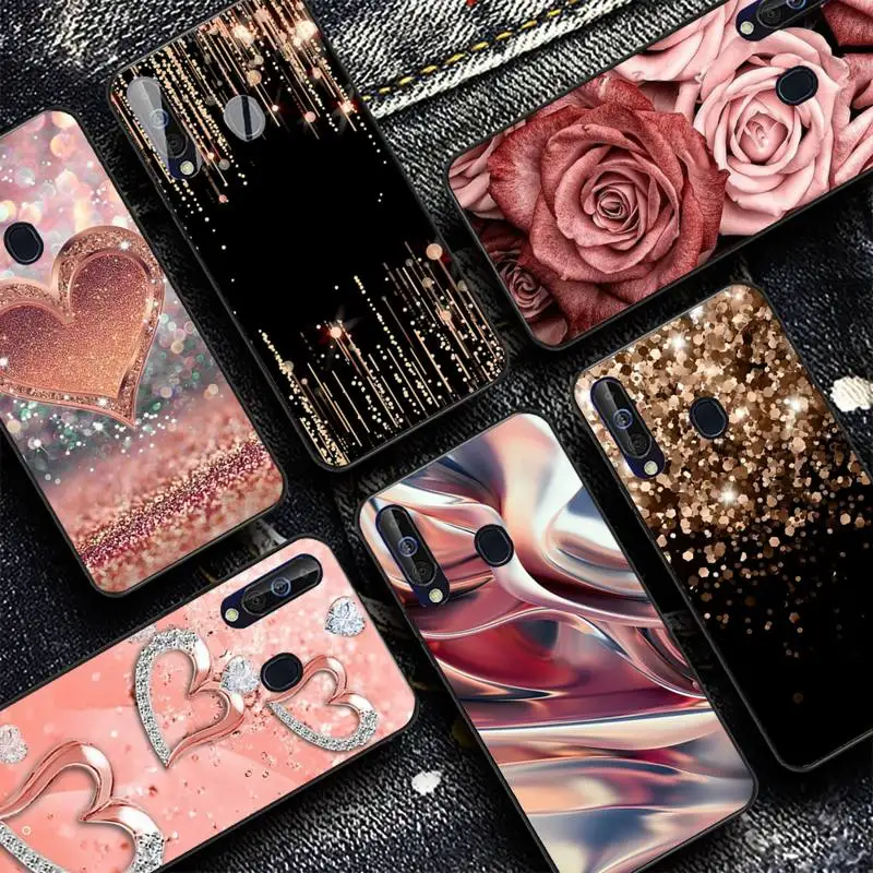 

Love Rose Gold Style Phone Case for Samsung A51 01 50 71 21S 70 31 40 30 10 20 S E 11 91 A7 A8 2018