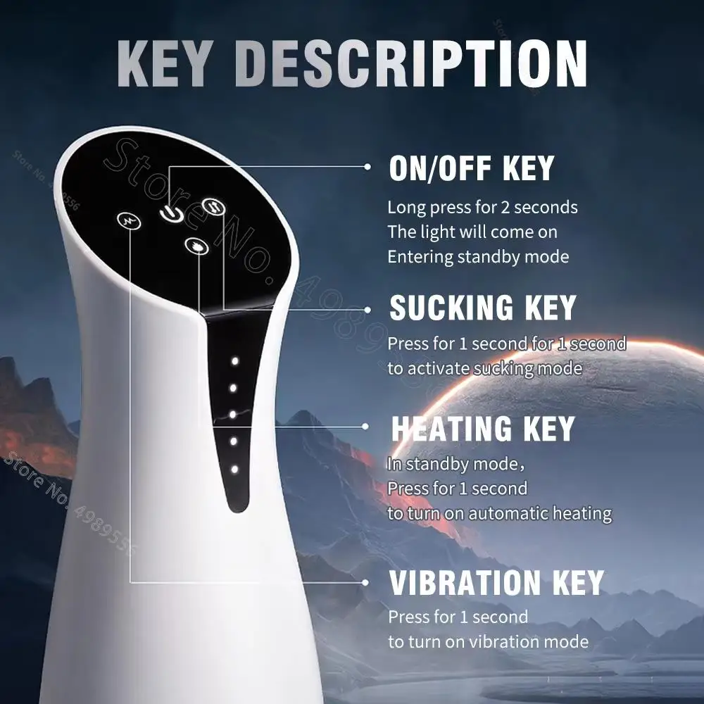 Вибратор мужские мастурбаторы для мужчин секс-игрушки мастурбация с подогревом