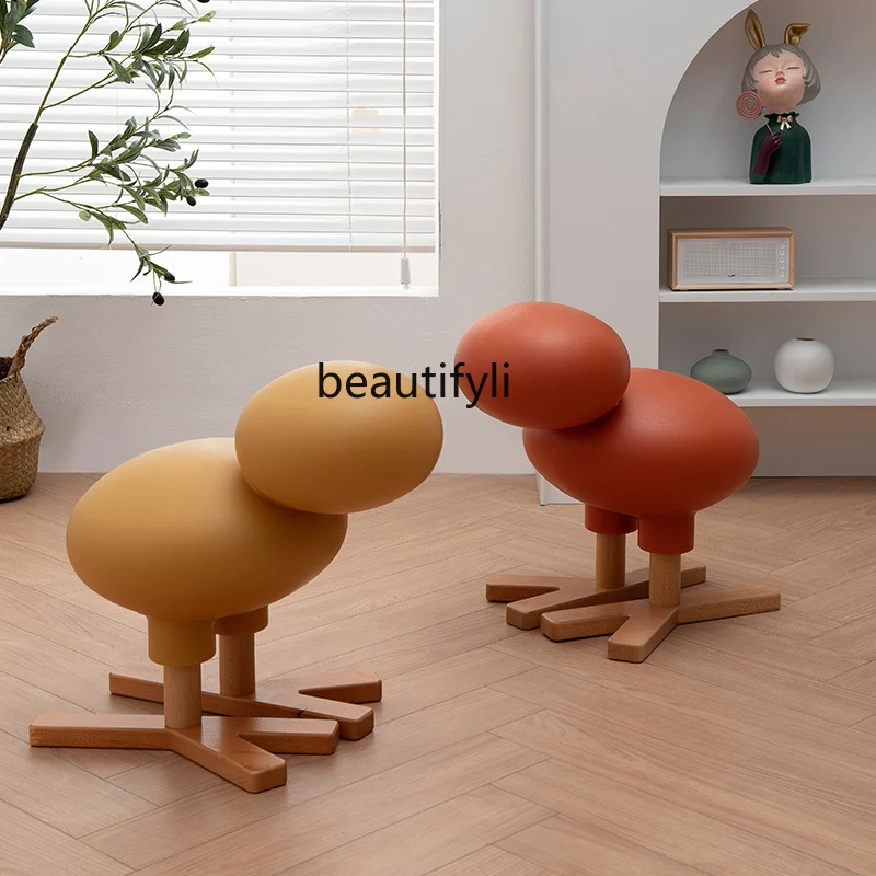 

ZqNordic, стул с животными, детская игрушка, симпатичное пластиковое сиденье, декоративная мебель для выставочного зала