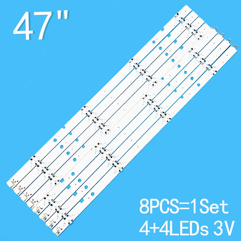 New 8PCS/lot For Toshiba 47" TV 47L6353DB 47L6453DB SVT470A53_REV05_R SVT470A53_REV05_L LC480DUJ-SGE1 TL470FS46-L