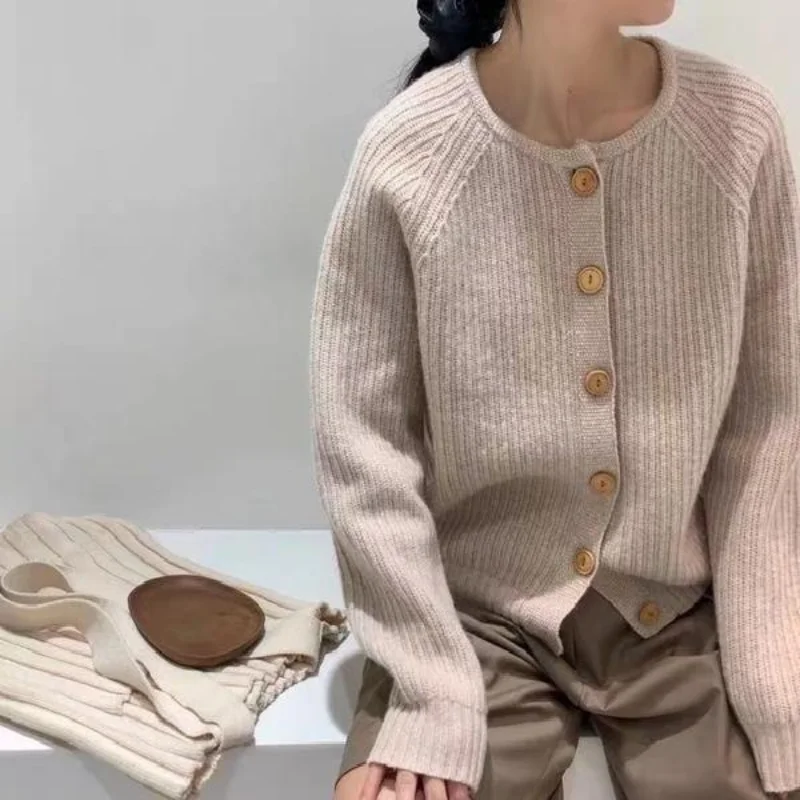 

Кардиган, свитер, пальто, Женский весенне-осенний свободный и ленивый нежный Вязаный топ в иностранном стиле, соленый вязаный кардиган, свитер